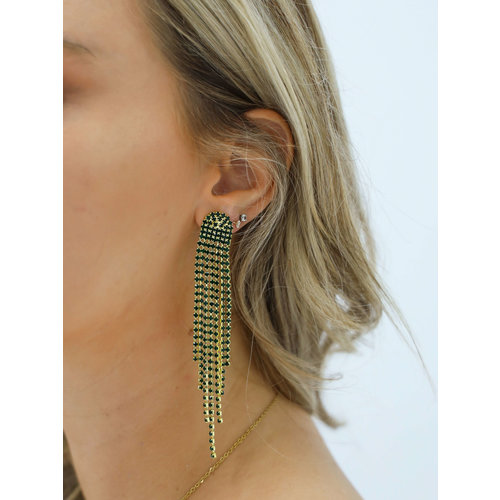 Fiesta Oorbellen Groen/Goud Fiesta Oorbellen Groen/Goud