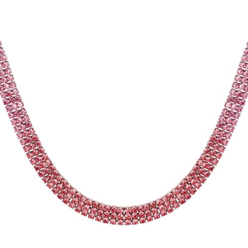 Ketting Feestelijk Strass Fuchsia Ketting Feestelijk Strass Fuchsia