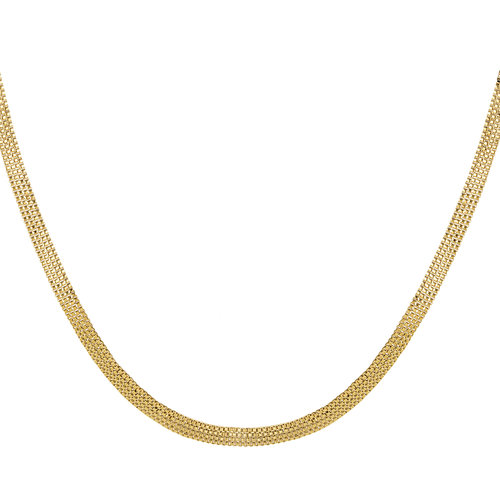 Flat Stainless Steel Chain Gold Flat Stainless Steel Chain Gold