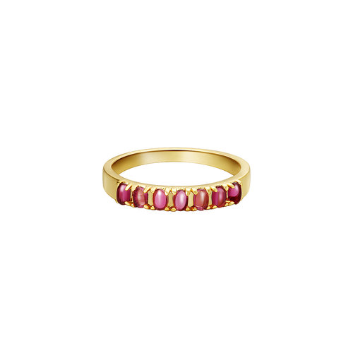 Ring Colored Row Goud/Roze Ring Colored Row Goud/Roze