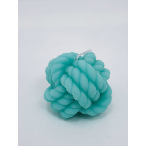 Rope Knot Candle Blue Rope Knot Candle Blue