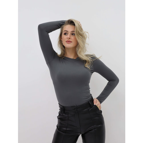 Basic Bodysuit Dark Grey Basic Bodysuit Dark Grey