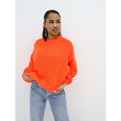 Slouchy Trui Neon Oranje Slouchy Trui Neon Oranje
