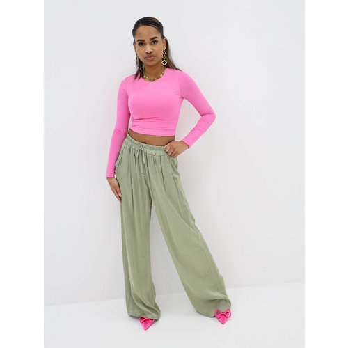 Broek met Wijde Pijp Groen Broek met Wijde Pijp Groen