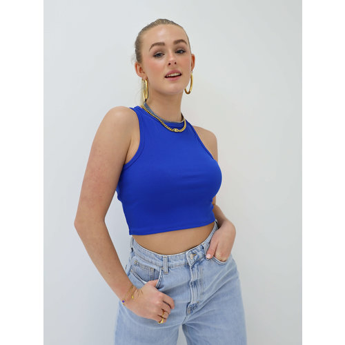 Basic Halter Top Cobalt Basic Halter Top Cobalt