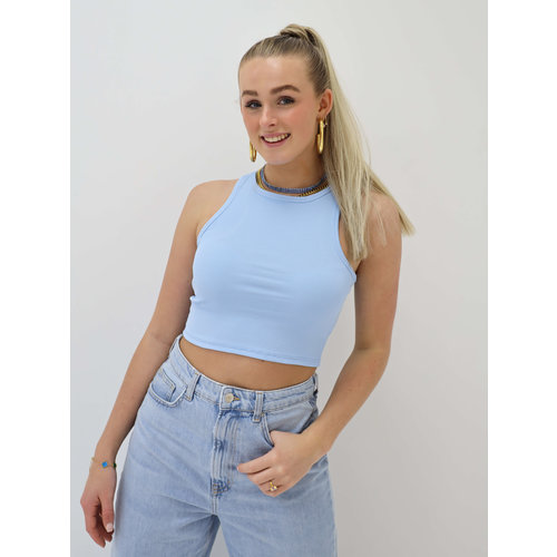 Halter Top Baby Blauw Halter Top Baby Blauw