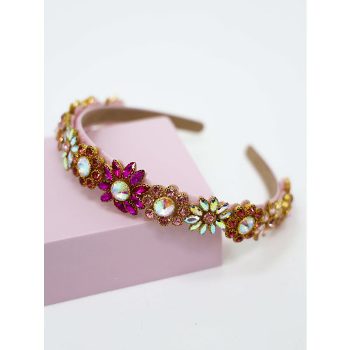 Haarband Bloemen Roze Haarband Bloemen Roze