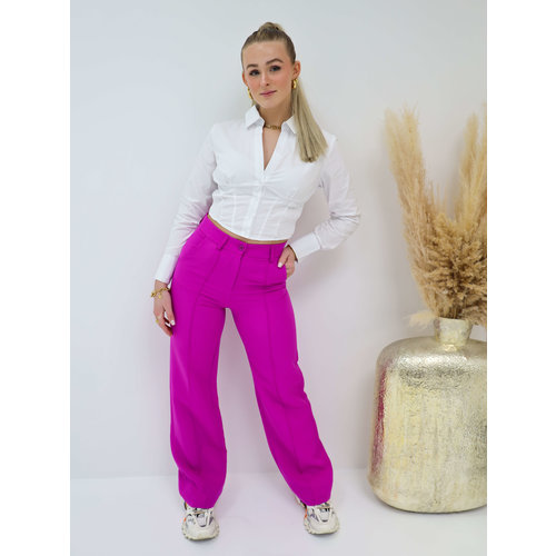 Straight Leg Trousers Purple Straight Leg Trousers Purple