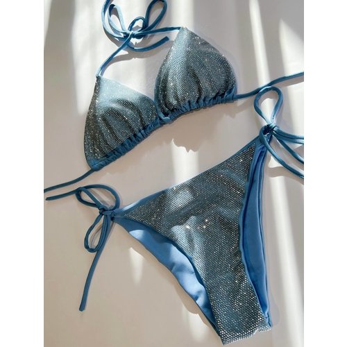 Strass Bikini Licht Blauw Strass Bikini Licht Blauw