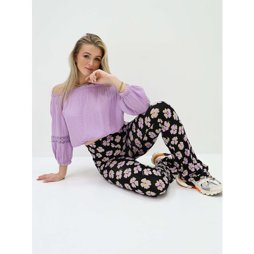 Off Shoulder Top Lila Off Shoulder Top Lila