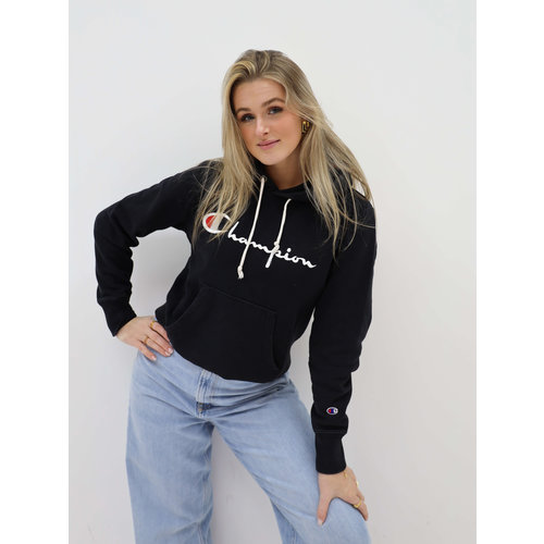 Handpicked Vintage Champion Hoodie Black Handpicked Vintage Champion Hoodie Black