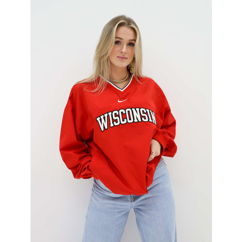 Handpicked Vintage Nike Wisconsin Jack Red Handpicked Vintage Nike Wisconsin Jack Red