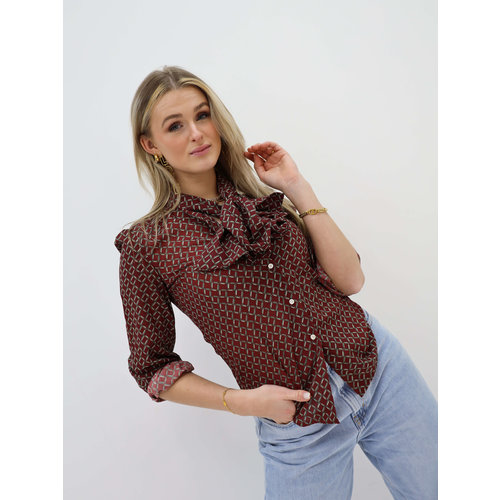Hand Picked Vintage Blouse Red Hand Picked Vintage Blouse Red