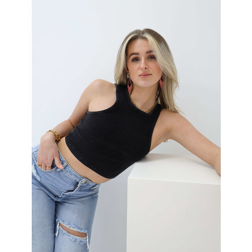 Halter Top Donker Grijs Halter Top Donker Grijs