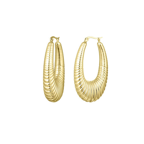 Oorbellen Roestvrij Staal Chic Medium Goud Oorbellen Roestvrij Staal Chic Medium Goud