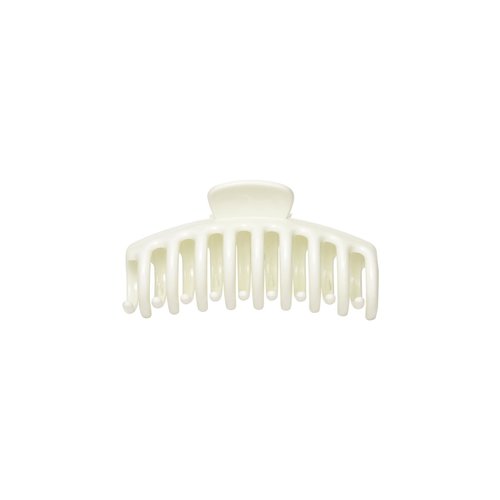 Grote Haarclip Glanzende Afwerking Wit Grote Haarclip Glanzende Afwerking Wit
