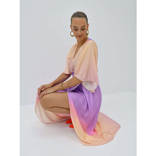 Maxi Jurk Split Paars Maxi Jurk Split Paars