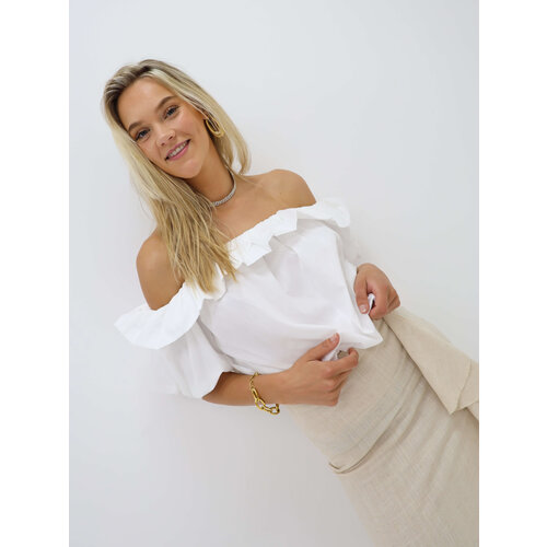 Off Shoulder Top White Off Shoulder Top White