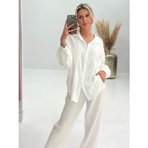 Tetra Button Blouse White Tetra Button Blouse White