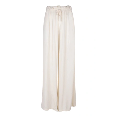 Wide Leg Trousers Viscose Creme Wide Leg Trousers Viscose Creme