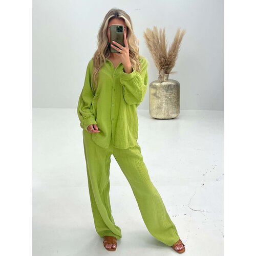 Straight Tetra Trousers Lime Straight Tetra Trousers Lime