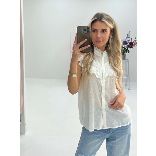 Blouse met Kant Wit Blouse met Kant Wit