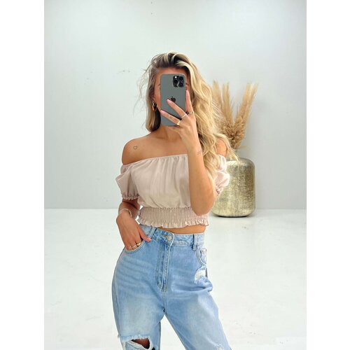 Short Sleeve Top Beige Short Sleeve Top Beige