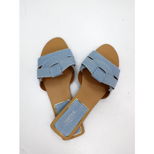 Slippers Denim Licht Blauw Slippers Denim Licht Blauw