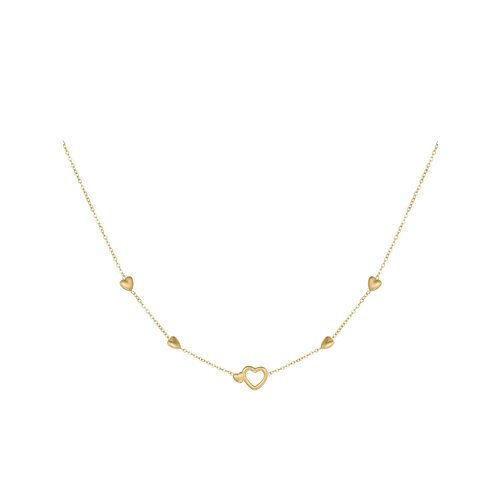 Necklace All You Need Is Love Stainless Steel Gold Necklace All You Need Is Love Stainless Steel Gold
