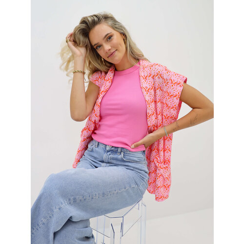 Gilet Print Pink/Orange Gilet Print Pink/Orange