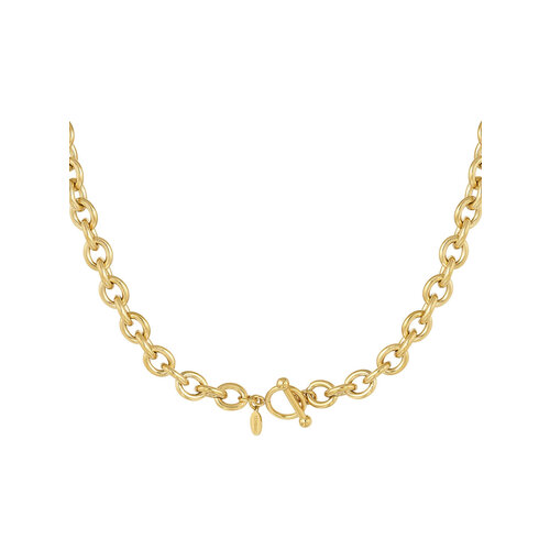 Link Chain Round Charms Gold Link Chain Round Charms Gold