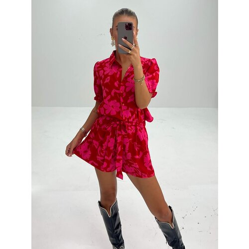 Print Short Rood/Roze Print Short Rood/Roze