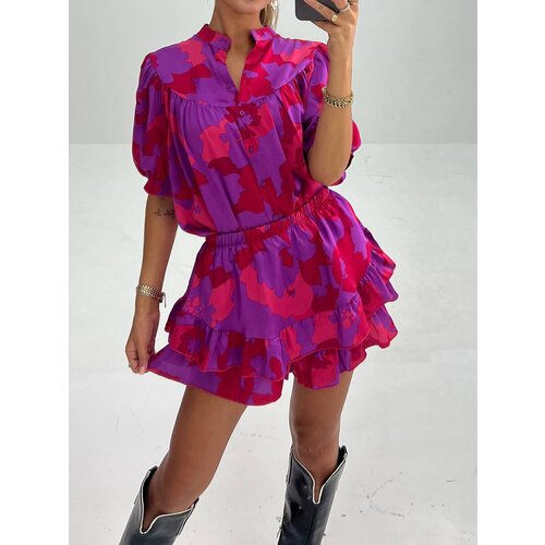 Print Skort Paars Print Skort Paars