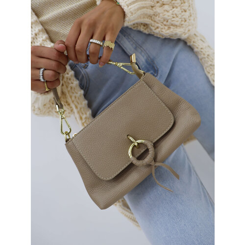 Cosi Leather Handbag Taupe Cosi Leather Handbag Taupe