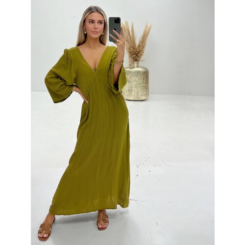 Maxi Tetra Dress Green Maxi Tetra Dress Green