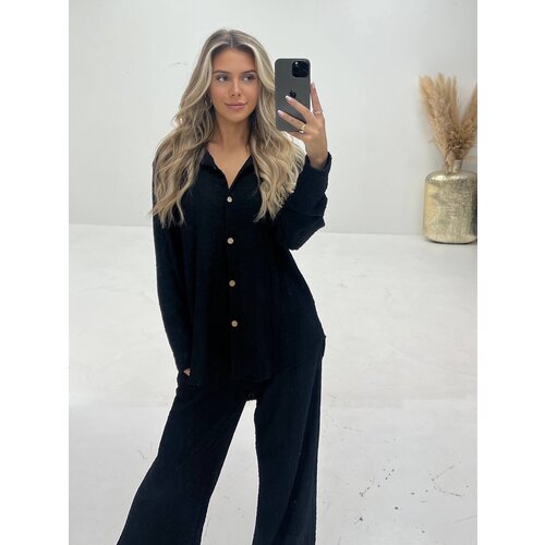 Basic Button Blouse Black Basic Button Blouse Black