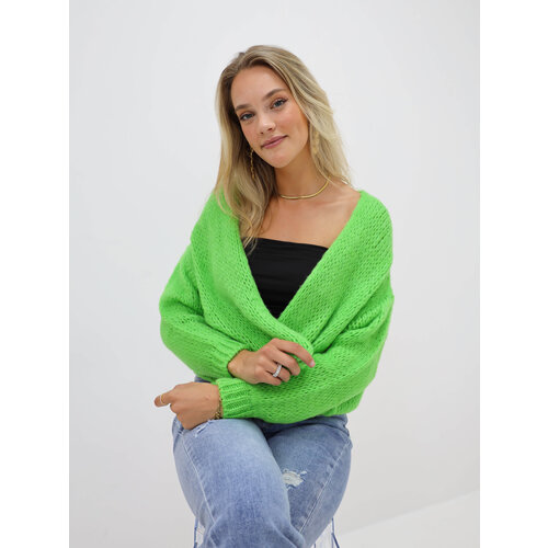 Knitted Cardigan Bright Green Knitted Cardigan Bright Green