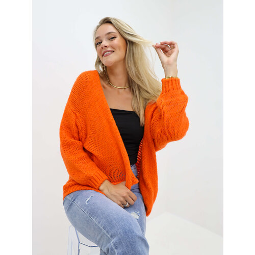 Knitted Cardigan Orange Knitted Cardigan Orange