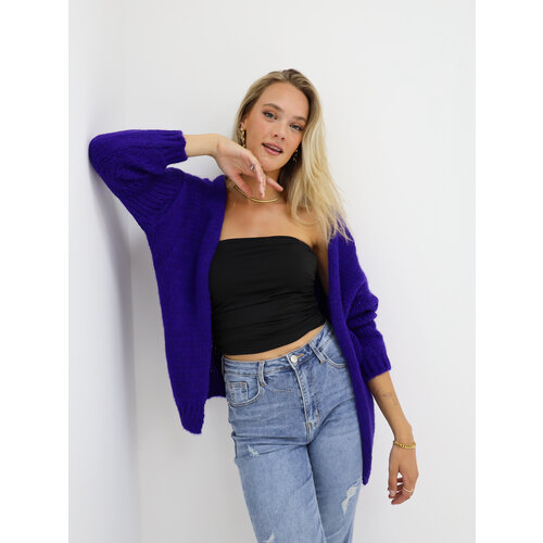 Knitted Cardigan Electric Blue Knitted Cardigan Electric Blue