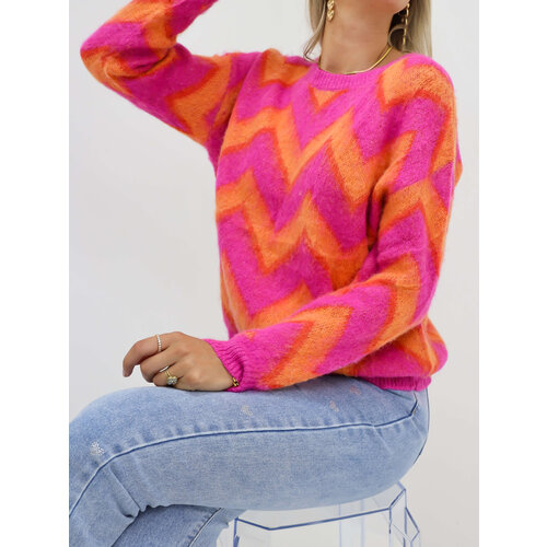 Zigzag Jumper Fuchsia/Orange Zigzag Jumper Fuchsia/Orange
