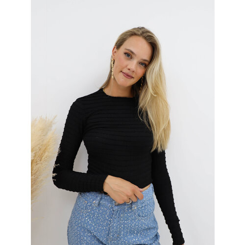 Long Sleeve Details Top Black Long Sleeve Details Top Black