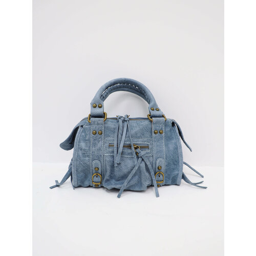 Leather City Bag Blue Leather City Bag Blue
