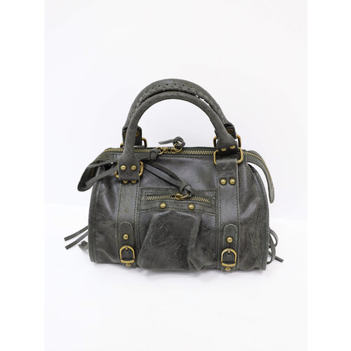 Leather City Bag Dark Green Leather City Bag Dark Green