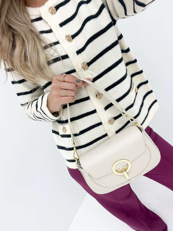 Sandra Leren Tas Beige LADYLIKE FASHION