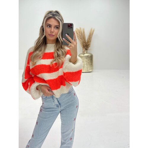 Liva Jumper Stripes Neon Orange Liva Jumper Stripes Neon Orange