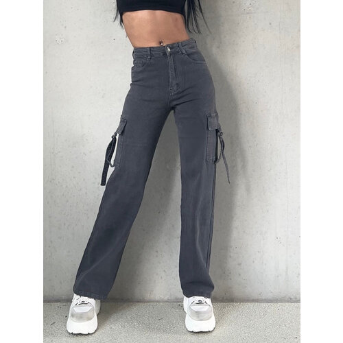Wide Stretch Cargo Pants Grey Wide Stretch Cargo Pants Grey