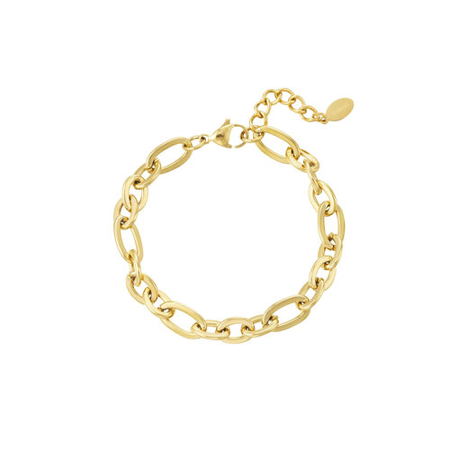 Bracelet Different Links Gold Bracelet Different Links Gold