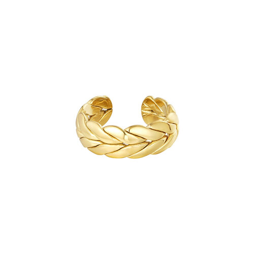 Ring Dik Gevlochten Goud Ring Dik Gevlochten Goud