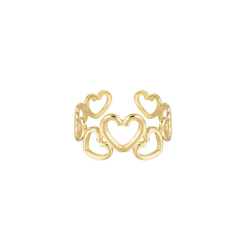 Ring Hartjes Goud Ring Hartjes Goud
