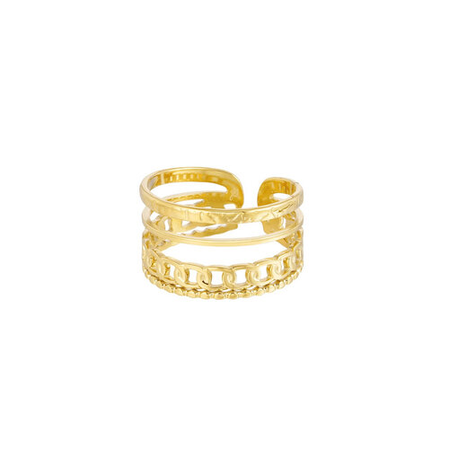 Ring Meerdere Lagen Goud Ring Meerdere Lagen Goud